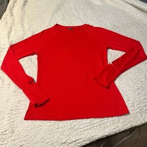 Oiselle Vibrant Red Long Sleeve Women's Top size 6. Like new.